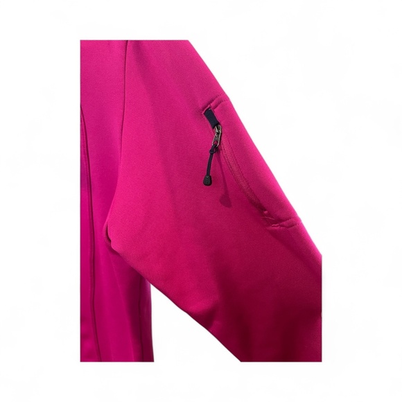 Land’s End PolarTec Power Stretch ¼ zip Fleece Top - Pink - XL - Picture 3 of 6